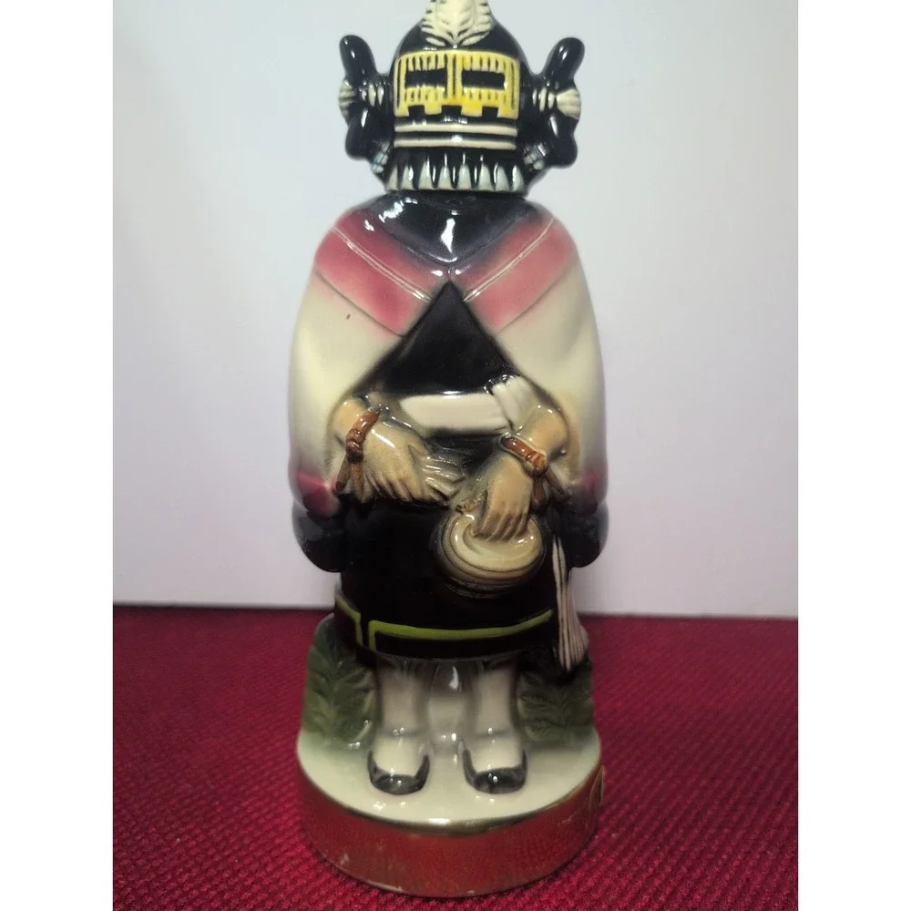 Ezra Brooks Decanter Hopi Kachina Heritage 1975 Empty Maiden Whiskey Vintage